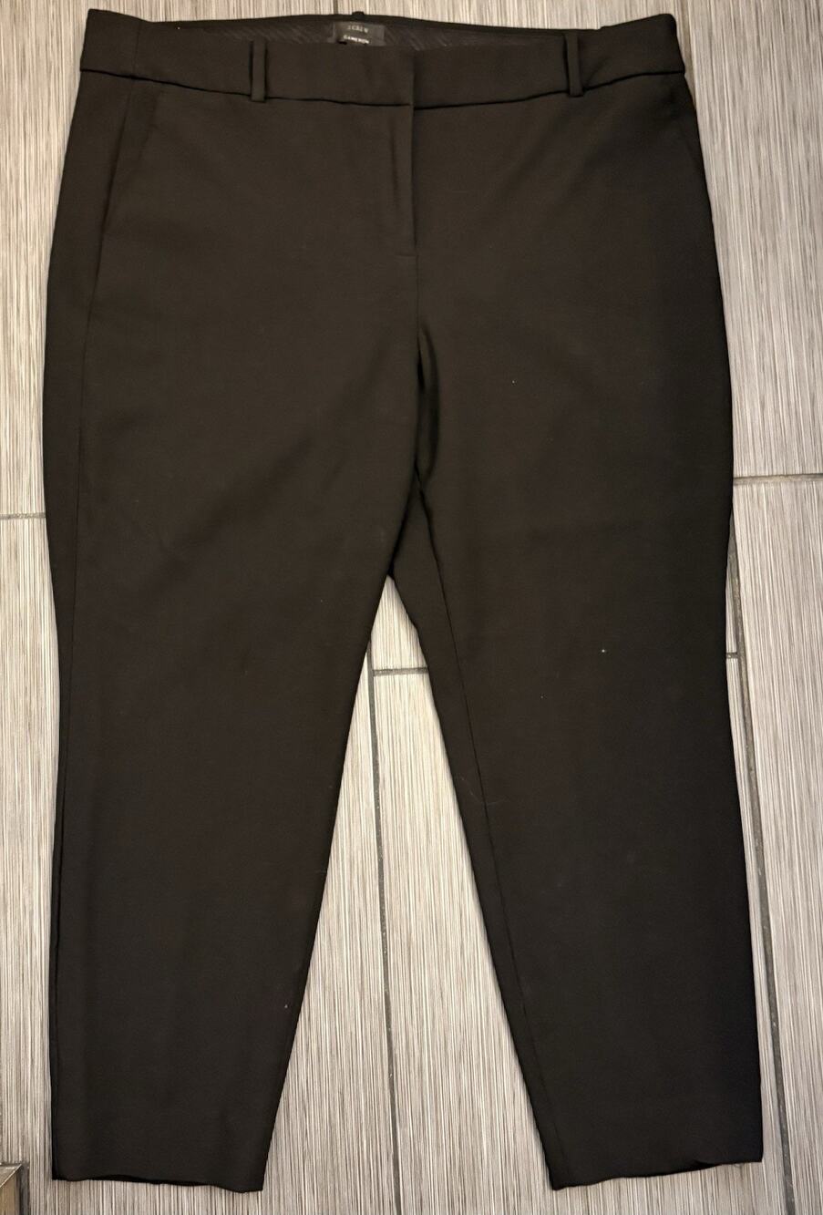 J.Crew Cameron Black Dress Pants Women’s Size 18 Career Office Stretch Classic